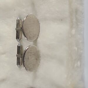 Silver cufflinks